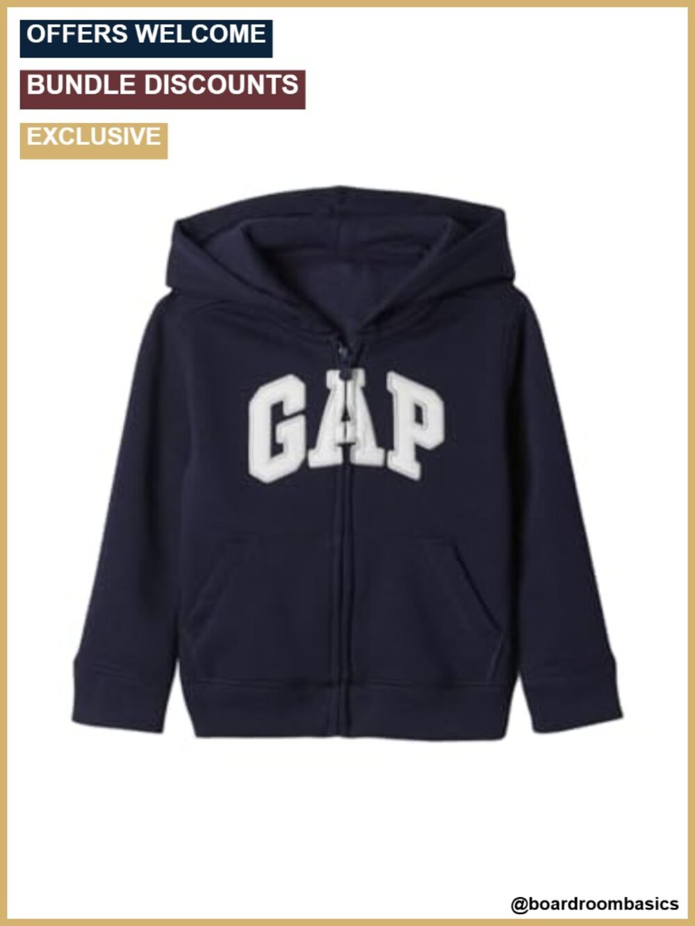 Baby Boys Fleece Full Zip Hoodie Hooded Sweatshirt with Kanga Pockets